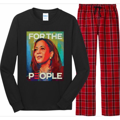 Kamala Harris For People 2024 Election President Long Sleeve Pajama Set