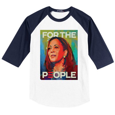 Kamala Harris For People 2024 Election President Baseball Sleeve Shirt