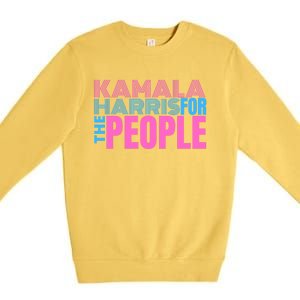 Kamala Harris For The People Premium Crewneck Sweatshirt