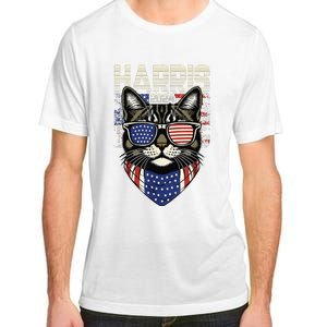 Kamala Harris For President 2024 Funny Cat Lady Adult ChromaSoft Performance T-Shirt