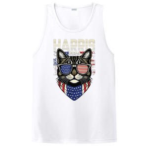 Kamala Harris For President 2024 Funny Cat Lady PosiCharge Competitor Tank