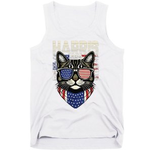 Kamala Harris For President 2024 Funny Cat Lady Tank Top