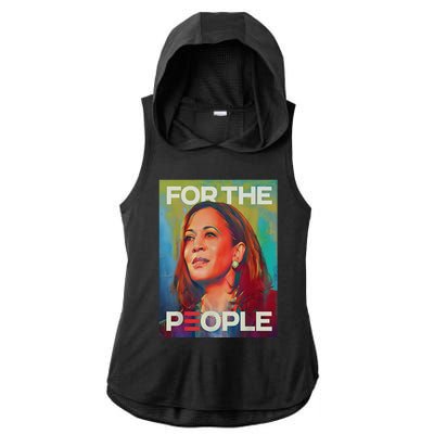 Kamala Harris For People 2024 Election President Gift Ladies PosiCharge Tri-Blend Wicking Draft Hoodie Tank