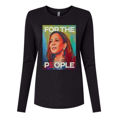 Kamala Harris For People 2024 Election President Gift Womens Cotton Relaxed Long Sleeve T-Shirt