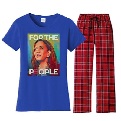 Kamala Harris For People 2024 Election President Gift Women's Flannel Pajama Set