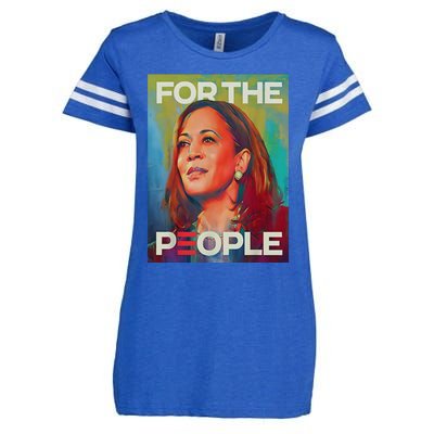 Kamala Harris For People 2024 Election President Gift Enza Ladies Jersey Football T-Shirt