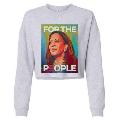 Kamala Harris For People 2024 Election President Gift Cropped Pullover Crew