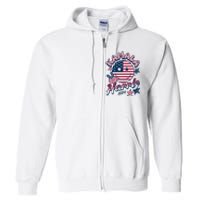 Kamala Harris For President 2024 Smiley Emoji Icon Us Flag Full Zip Hoodie