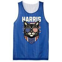 Kamala Harris For President 2024 Funny Cat Lady Graphic Gift Mesh Reversible Basketball Jersey Tank