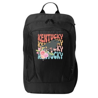 Kentucky Horse Floral Colorful Retro City Backpack