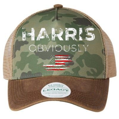 Kamala Harris For President 2024 Obviously Legacy Tie Dye Trucker Hat