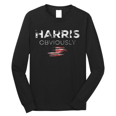 Kamala Harris For President 2024 Obviously Long Sleeve Shirt