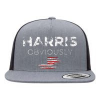 Kamala Harris For President 2024 Obviously Flat Bill Trucker Hat