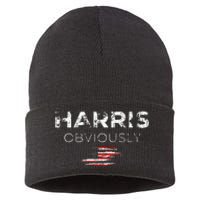 Kamala Harris For President 2024 Obviously Sustainable Knit Beanie