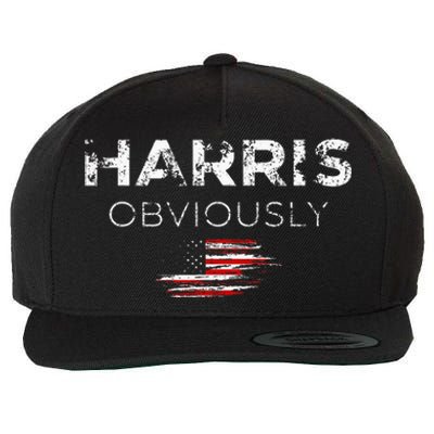 Kamala Harris For President 2024 Obviously Wool Snapback Cap