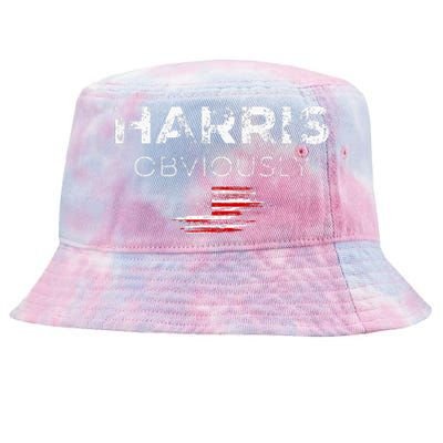 Kamala Harris For President 2024 Obviously Tie-Dyed Bucket Hat