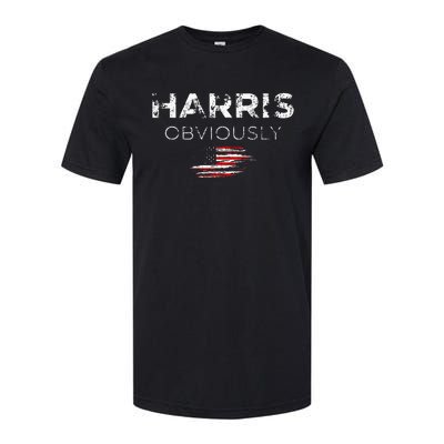 Kamala Harris For President 2024 Obviously Softstyle CVC T-Shirt