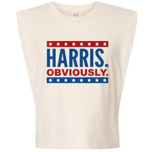 Kamala Harris For President Obviously 2024 Garment-Dyed Women's Muscle Tee