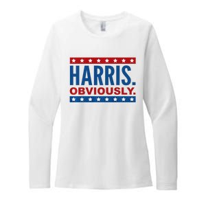 Kamala Harris For President Obviously 2024 Womens CVC Long Sleeve Shirt