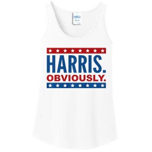 Kamala Harris For President Obviously 2024 Ladies Essential Tank