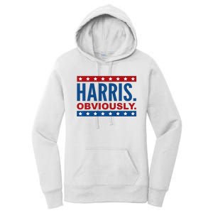 Kamala Harris For President Obviously 2024 Women's Pullover Hoodie