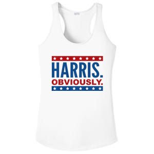 Kamala Harris For President Obviously 2024 Ladies PosiCharge Competitor Racerback Tank