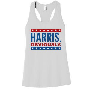 Kamala Harris For President Obviously 2024 Women's Racerback Tank