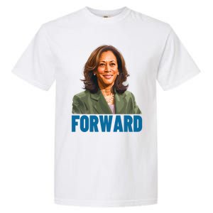 Kamala Harris Forward 2024 Portrait Outfit Vote Election Great Gift Garment-Dyed Heavyweight T-Shirt