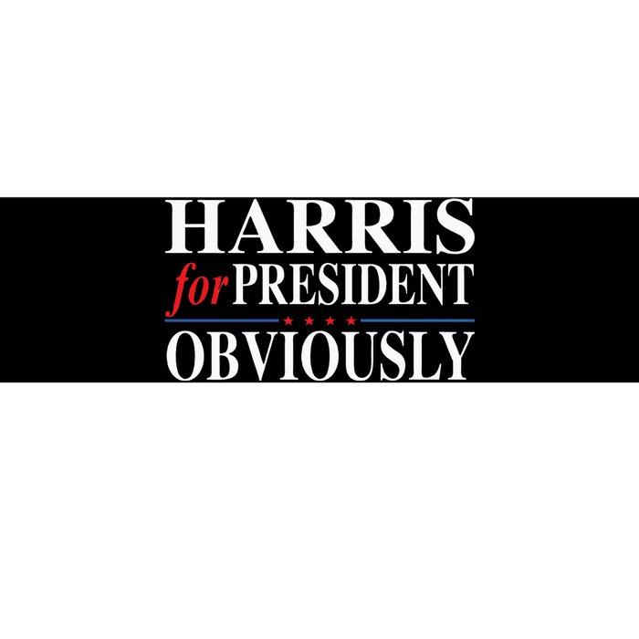 Kamala Harris For President Obviously Bumper Sticker