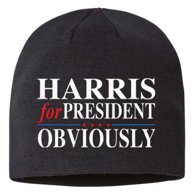 Kamala Harris For President Obviously Sustainable Beanie