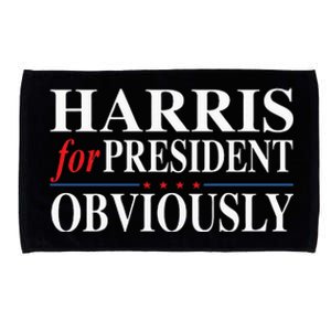 Kamala Harris For President Obviously Microfiber Hand Towel