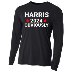 Kamala Harris For President Obviously Cooling Performance Long Sleeve Crew