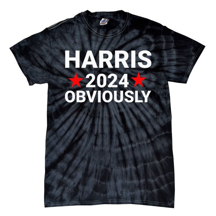 Kamala Harris For President Obviously Tie-Dye T-Shirt