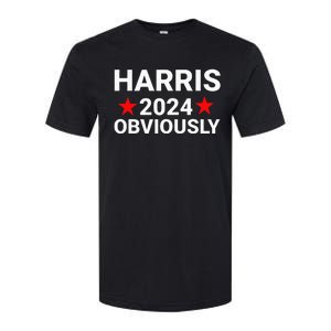 Kamala Harris For President Obviously Softstyle CVC T-Shirt