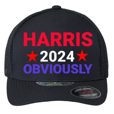 Kamala Harris For President Obviously Flexfit Unipanel Trucker Cap