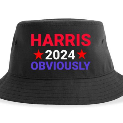 Kamala Harris For President Obviously Sustainable Bucket Hat