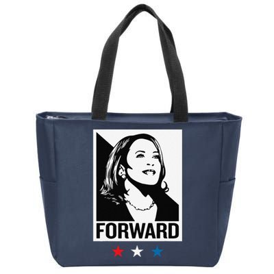 Kamala Harris Forward Zip Tote Bag