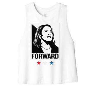 Kamala Harris Forward Women's Racerback Cropped Tank