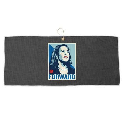 Kamala Harris Forward 2024 Presidential Election President Large Microfiber Waffle Golf Towel