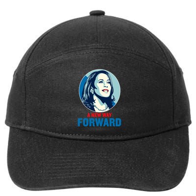 Kamala Harris Forward A New Forward Gift 7-Panel Snapback Hat