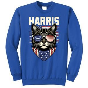 Kamala Harris For President 2024 Funny Cat Lady Graphic Gift Sweatshirt