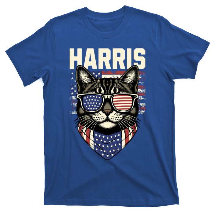 Kamala Harris For President 2024 Funny Cat Lady Graphic Gift T-Shirt