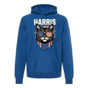 Kamala Harris For President 2024 Funny Cat Lady Graphic Gift Premium Hoodie