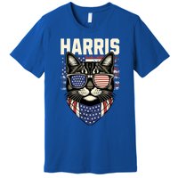 Kamala Harris For President 2024 Funny Cat Lady Graphic Gift Premium T-Shirt