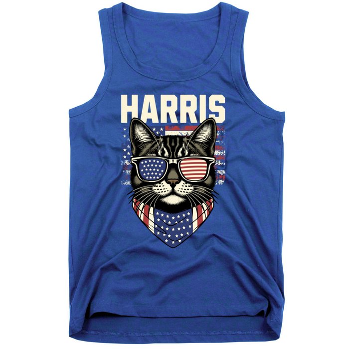 Kamala Harris For President 2024 Funny Cat Lady Graphic Gift Tank Top