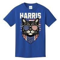 Kamala Harris For President 2024 Funny Cat Lady Graphic Gift Kids T-Shirt