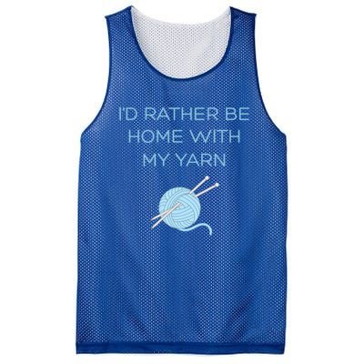 Knitting Home Funny Grandma Mom Crocheting Yarn Lover Gift Funny Gift Mesh Reversible Basketball Jersey Tank