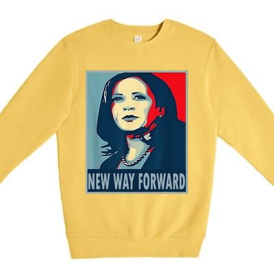 Kamala Harris Forward 2024 Presidential Election President Premium Crewneck Sweatshirt