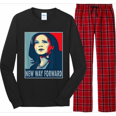 Kamala Harris Forward 2024 Presidential Election President Long Sleeve Pajama Set