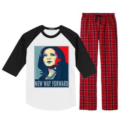 Kamala Harris Forward 2024 Presidential Election President Raglan Sleeve Pajama Set